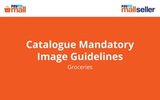 Image guidelines - Groceries | PDF