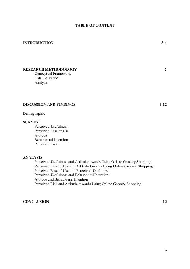 Groceries shopping online