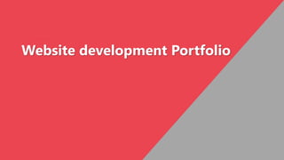 Website development Portfolio
 