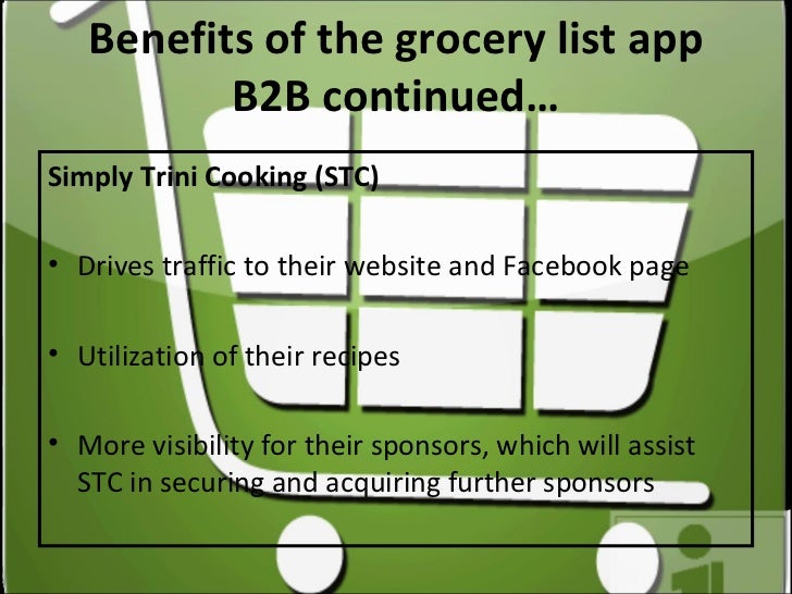 grocery list app with prices