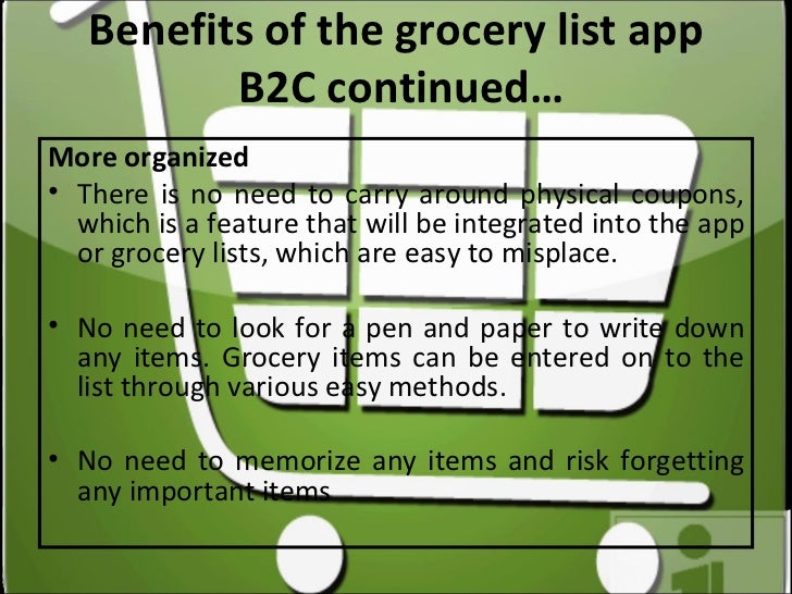 Grocery list mobile app group final
