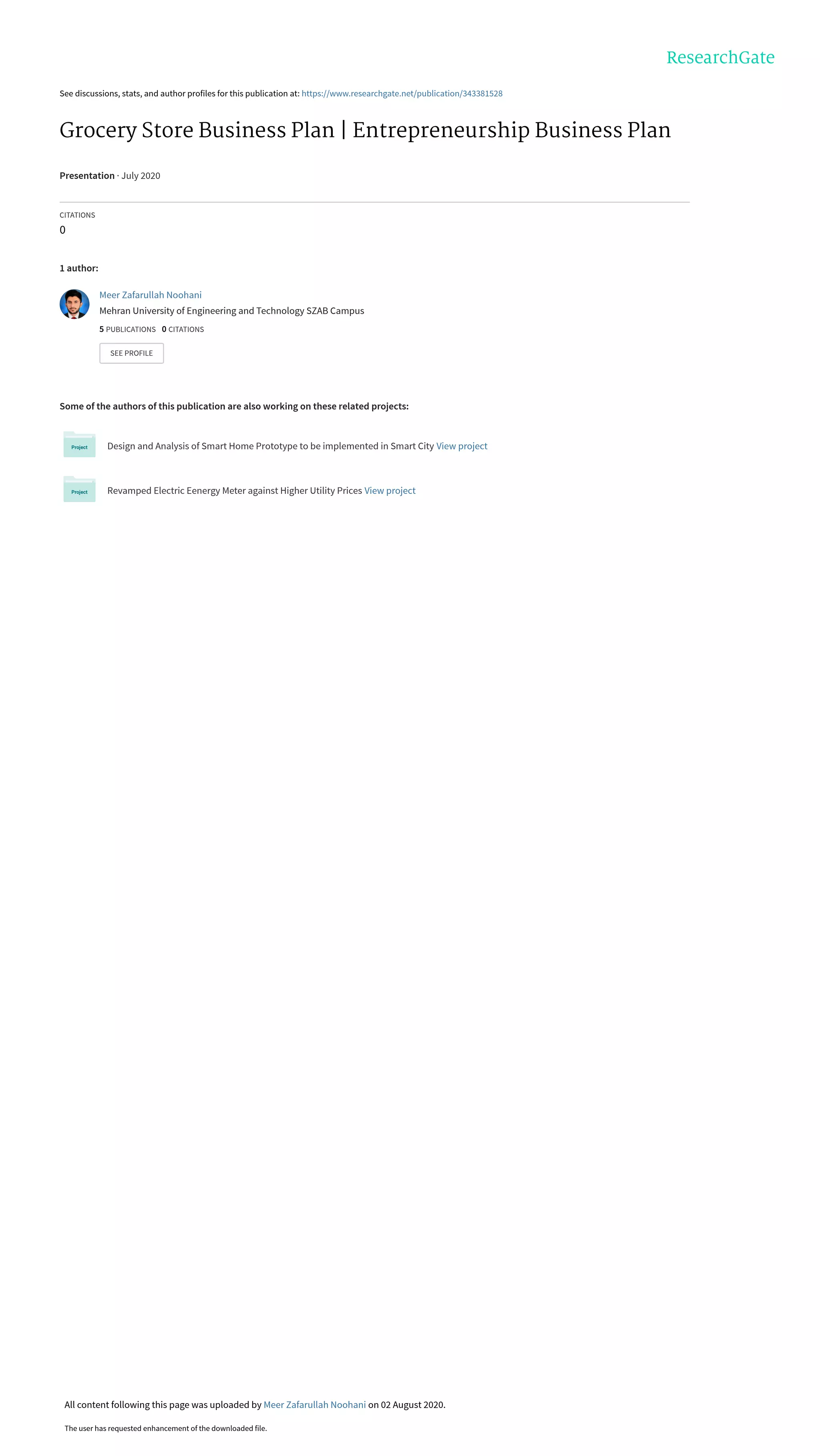 Grocery store business plan | Entrepreneurship Business Idea | Grocery ...