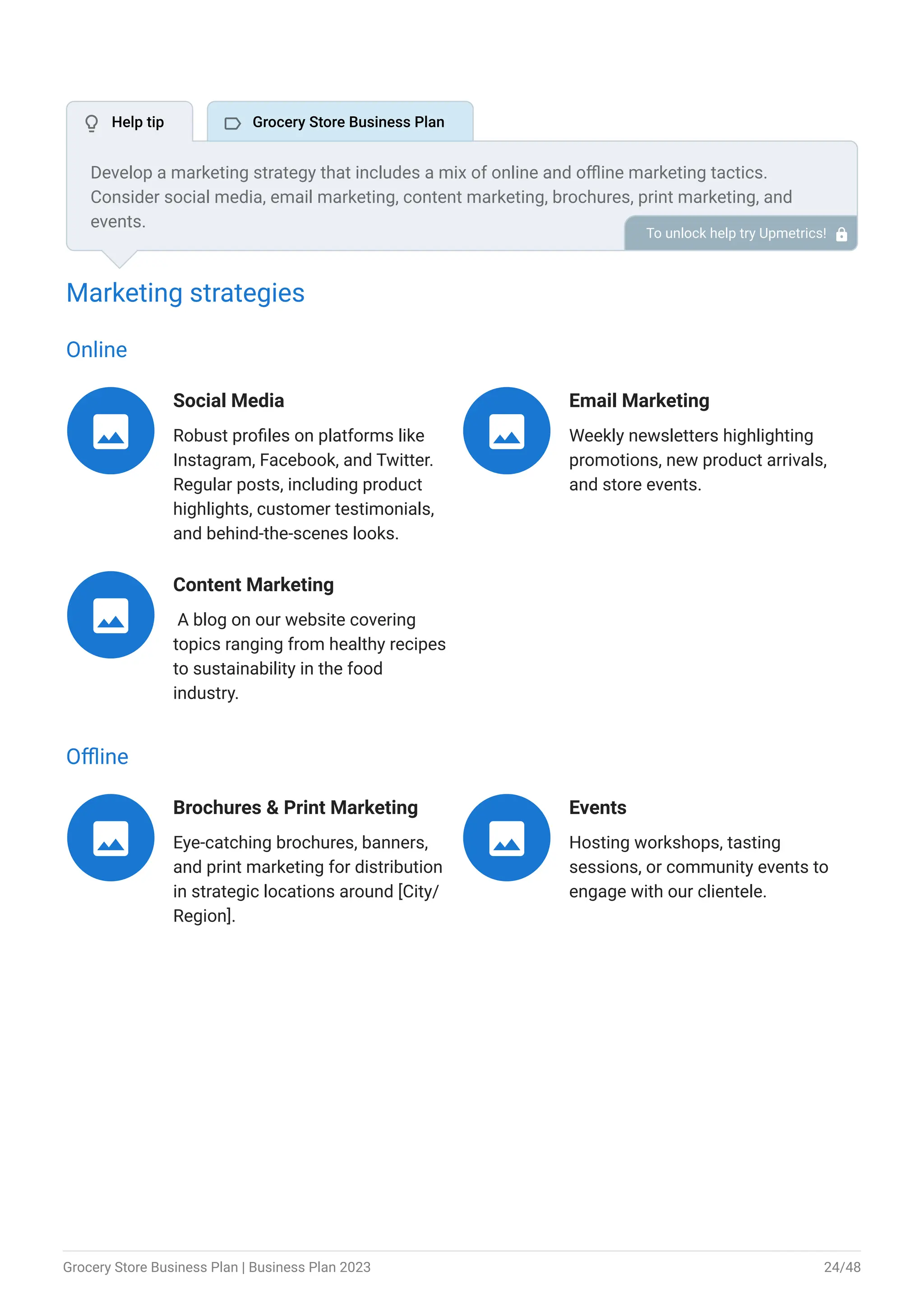 Grocery Store Business Plan Example. pdf | PDF