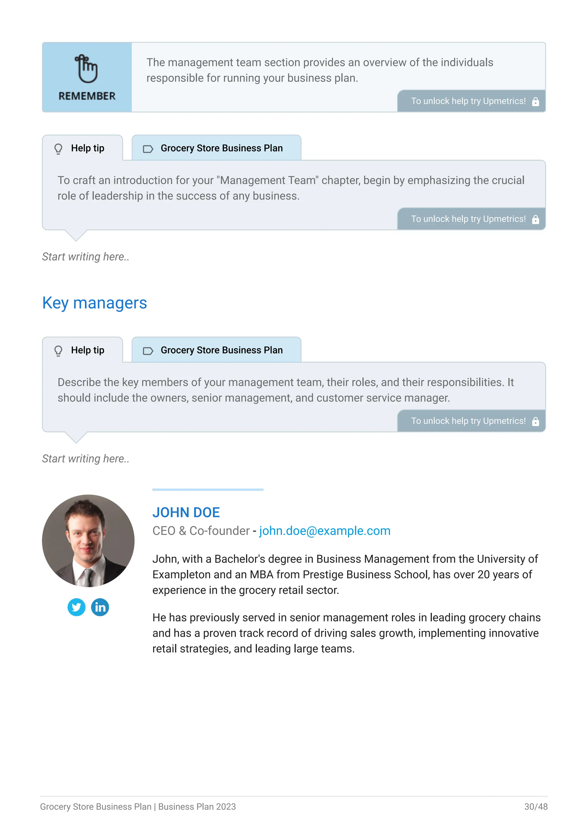 Grocery Store Business Plan Example Pdf Pdf