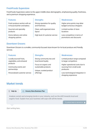 Grocery Store Business Plan Example. pdf | PDF