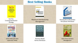 Best Selling Books
Sun Tzu:
Creating Distribution
Strategy
Business Model
Kanvas Distributor
Maximum Distributorship
Manag...