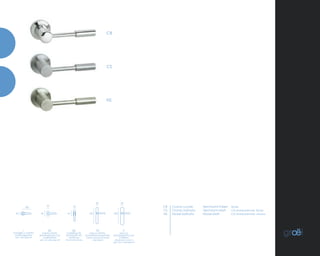 138
50 64
32 CR
CS
NS64
32
•
maniglie su rosetta
rosettengarnitur
дек накладкой
DK
martellina DK
fenstergriff mit
rasterung
Оконная ручка
RE
rosetta stretta
drückergarnitur auf
ovalrosetten
дек ов накладкой
Cromo Lucido
Cromo Satinato
Nickel Satinato
Хром
Сатинированная Хром
Сатинированная никель
Verchromt Poliert
Verchromt Matt
Nickel Matt
CR
CS
NS
250
28 39
240
PE
placca stretta
schmalrahmengarnitur
Узкая декоративная
накладка
P
placca
drückergarnitur auf
schildern
Дверная ручка с
дек бол накладкой
 