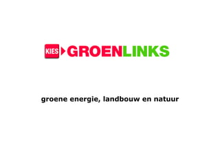 groene energie, landbouw en natuur 