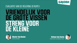 Groen evaluatie regering