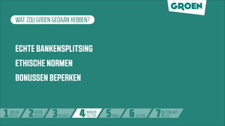 Groen evaluatie regering