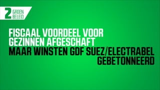 Groen evaluatie regering