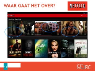 11
WAAR GAAT HET OVER?
 