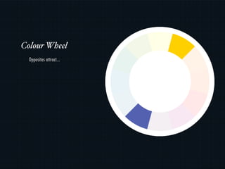 Colour Wheel
  Opposites attract…
 