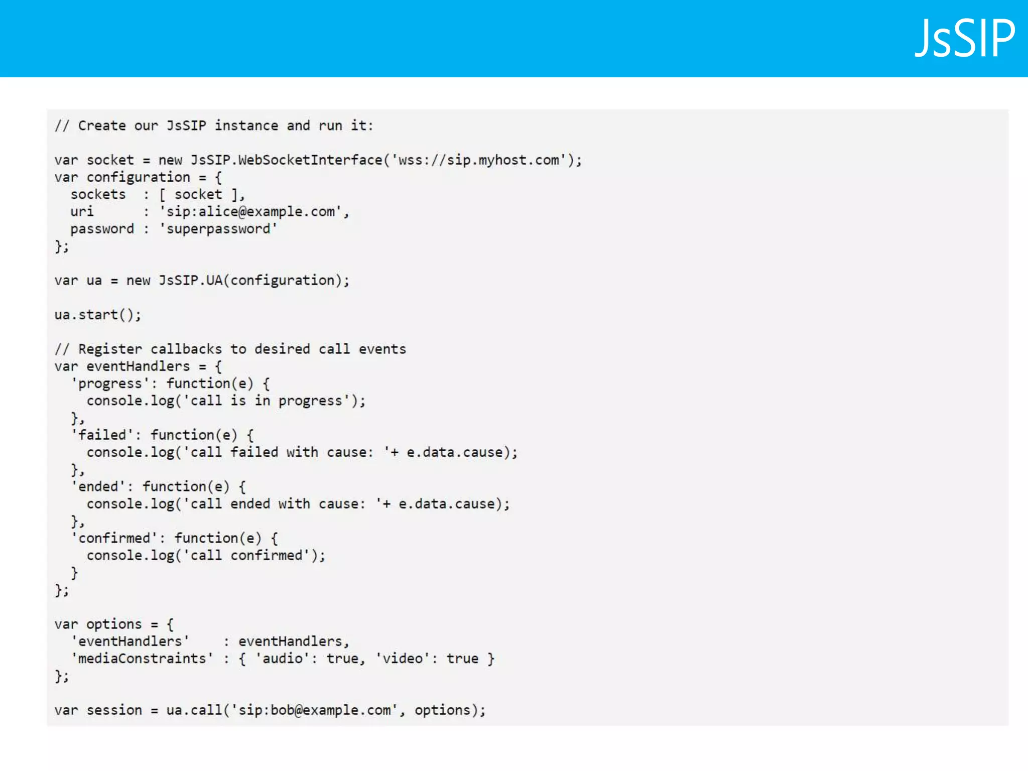 JsSIP
 