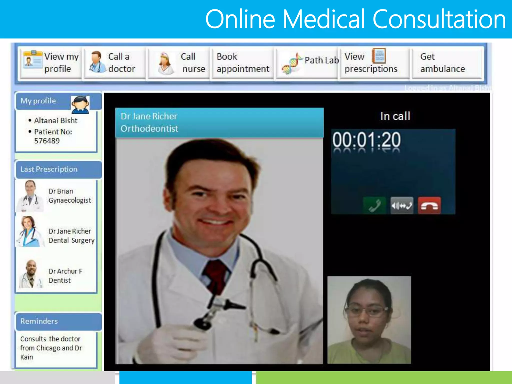 Online Medical Consultation
 