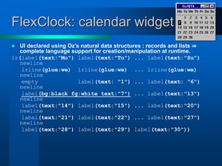 FlexClock, a Plastic Clock Written in Oz with the QTk toolkit | PPTX
