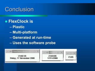 FlexClock, a Plastic Clock Written in Oz with the QTk toolkit | PPTX