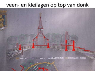 veen- en kleilagen op top van donk
20
 