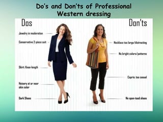 Do’s and Don’ts of Professional
Western dressing
 