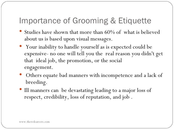 Grooming & etiquette men