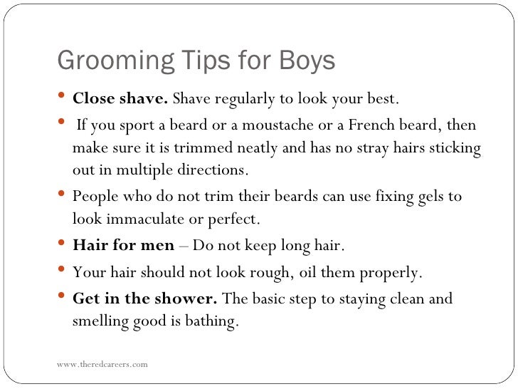 Grooming & etiquette men