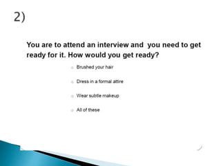 Grooming & Personal Hygiene