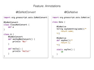 Feature: Annotations
@GsNotConvert @GsNative
 