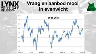 Vraag en aanbod mooi
in evenwicht

 