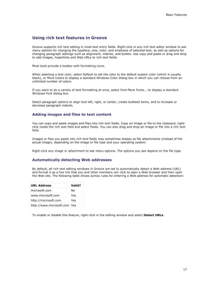 Groove 2007 Users Guide | DOC