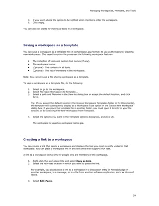 Groove 2007 Users Guide | DOC
