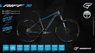 R$ 4.299,90 [27,5] 15 17 19
R$ 4.999,90 [29er] 15 17 19
 