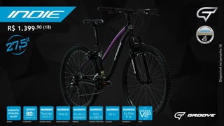 Disponívelnotamanho18
R$ 1.399,90 (18)
 