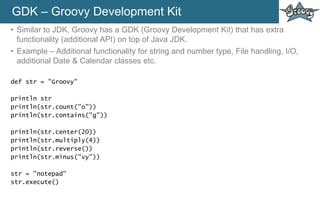 Groovy Programming Language | PPTX