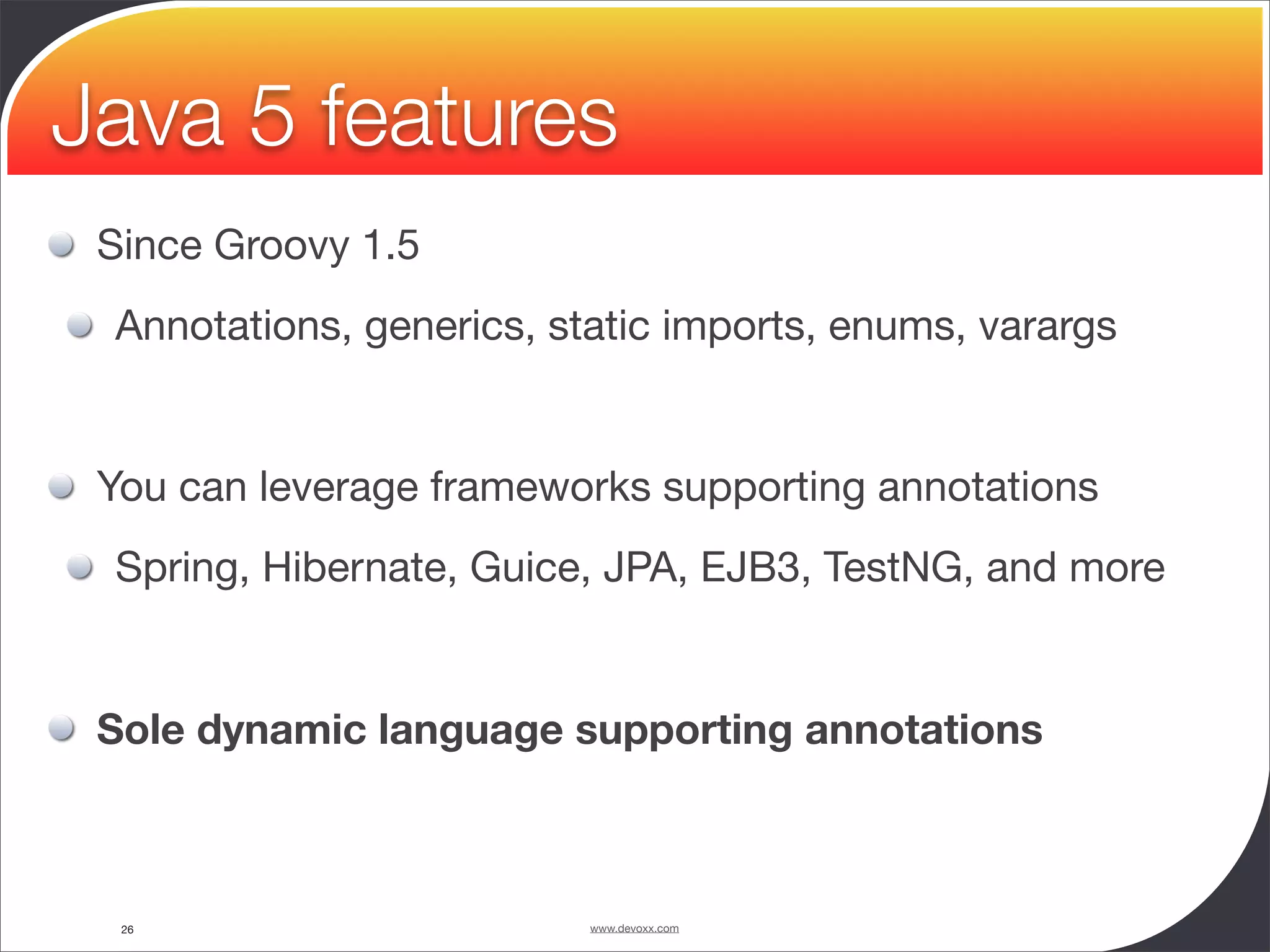Groovy and Grails in Action - Devoxx 2008 - University - Guillaume Laforge