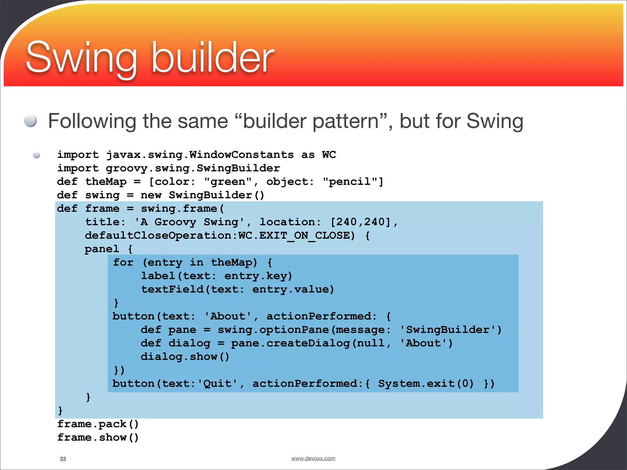 Groovy and Grails in Action - Devoxx 2008 - University - Guillaume Laforge