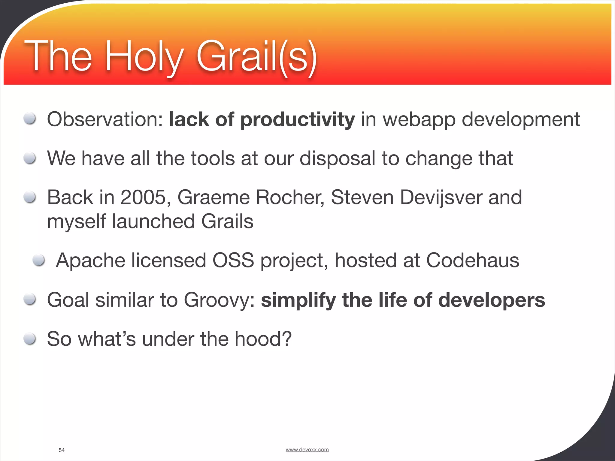 Groovy and Grails in Action - Devoxx 2008 - University - Guillaume Laforge