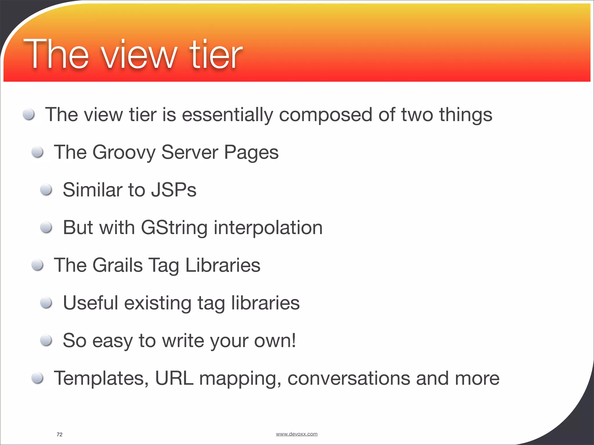 Groovy and Grails in Action - Devoxx 2008 - University - Guillaume Laforge