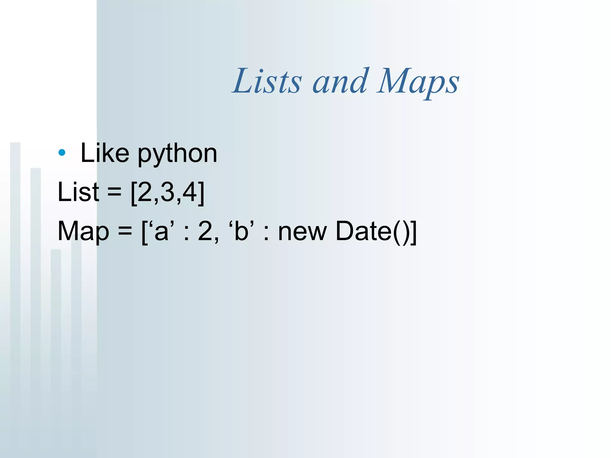 Groovy and Grails talk