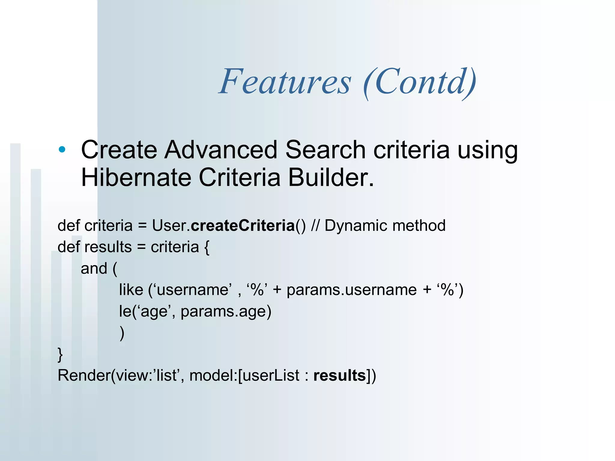 Groovy and Grails talk