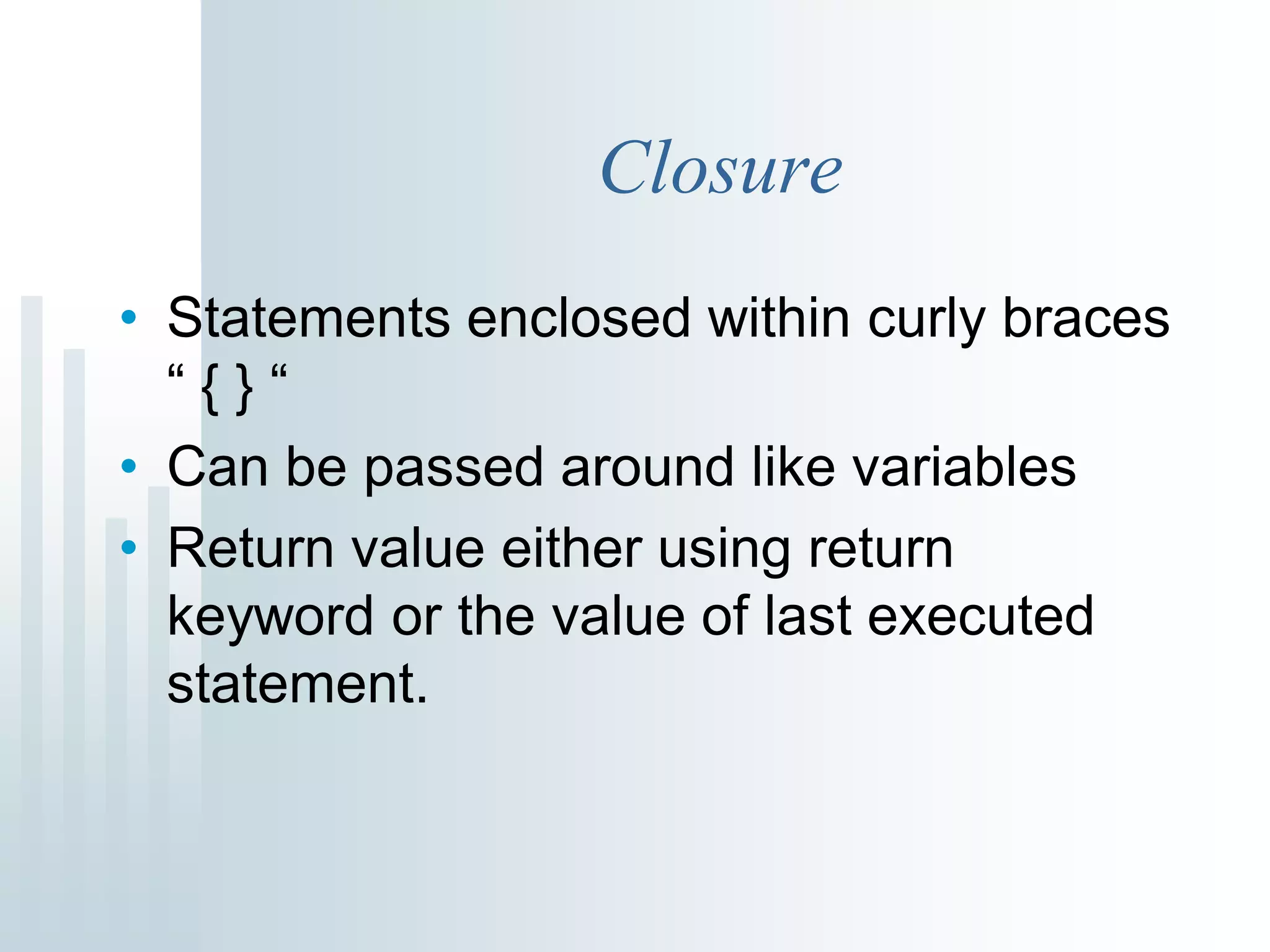 Groovy and Grails talk