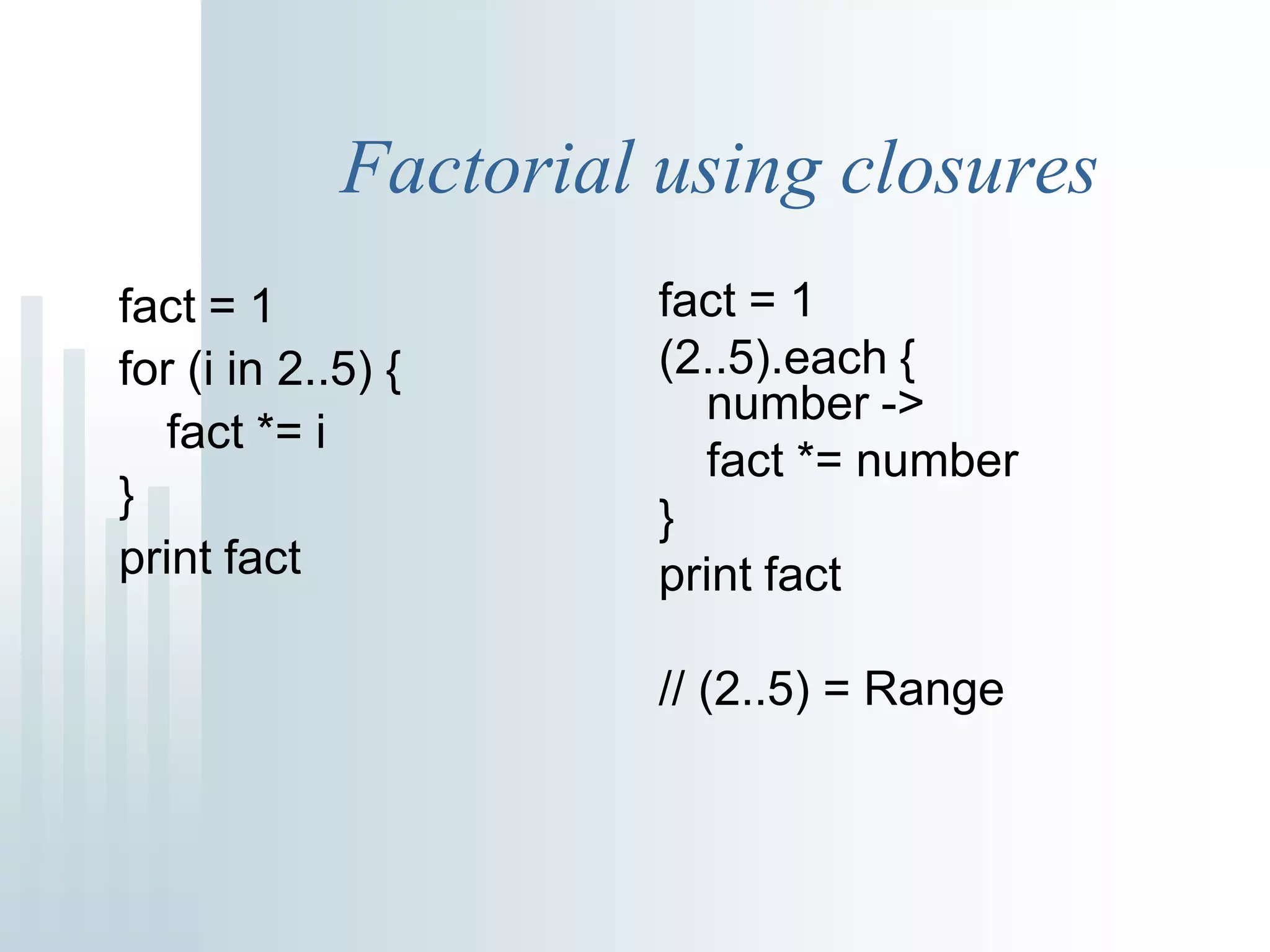 Groovy and Grails talk
