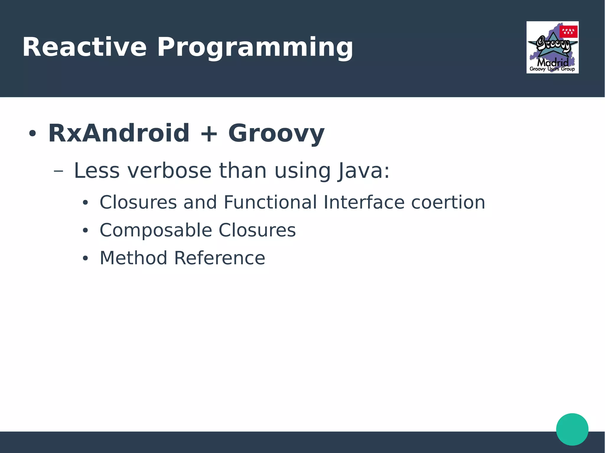 Reactive
Programming
 