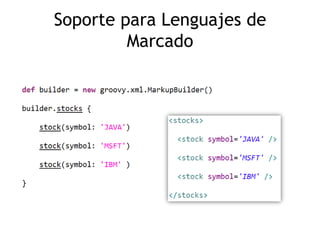 Soporte para Lenguajes de
         Marcado
 