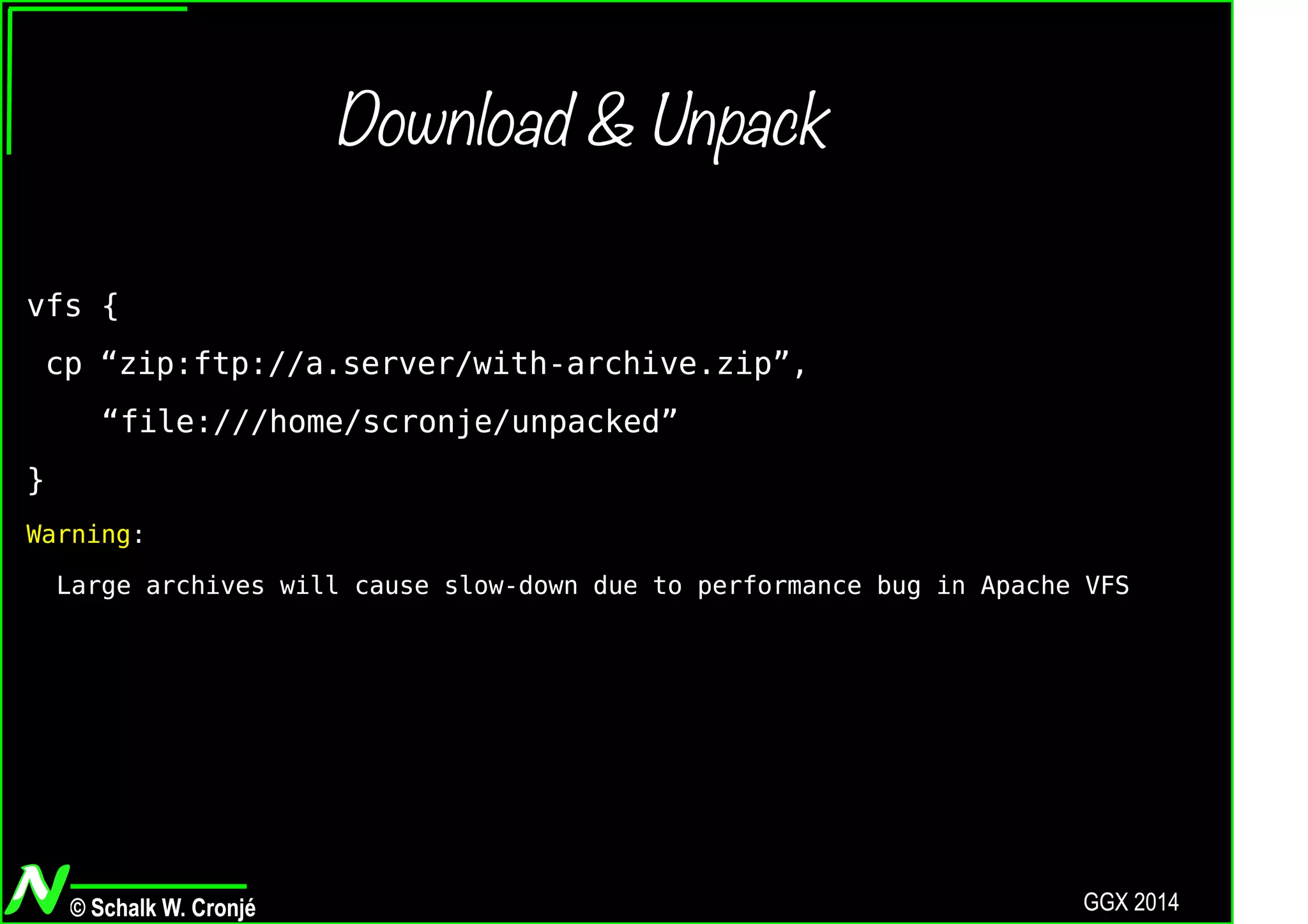 Groovy VFS (with 1.0 news)
