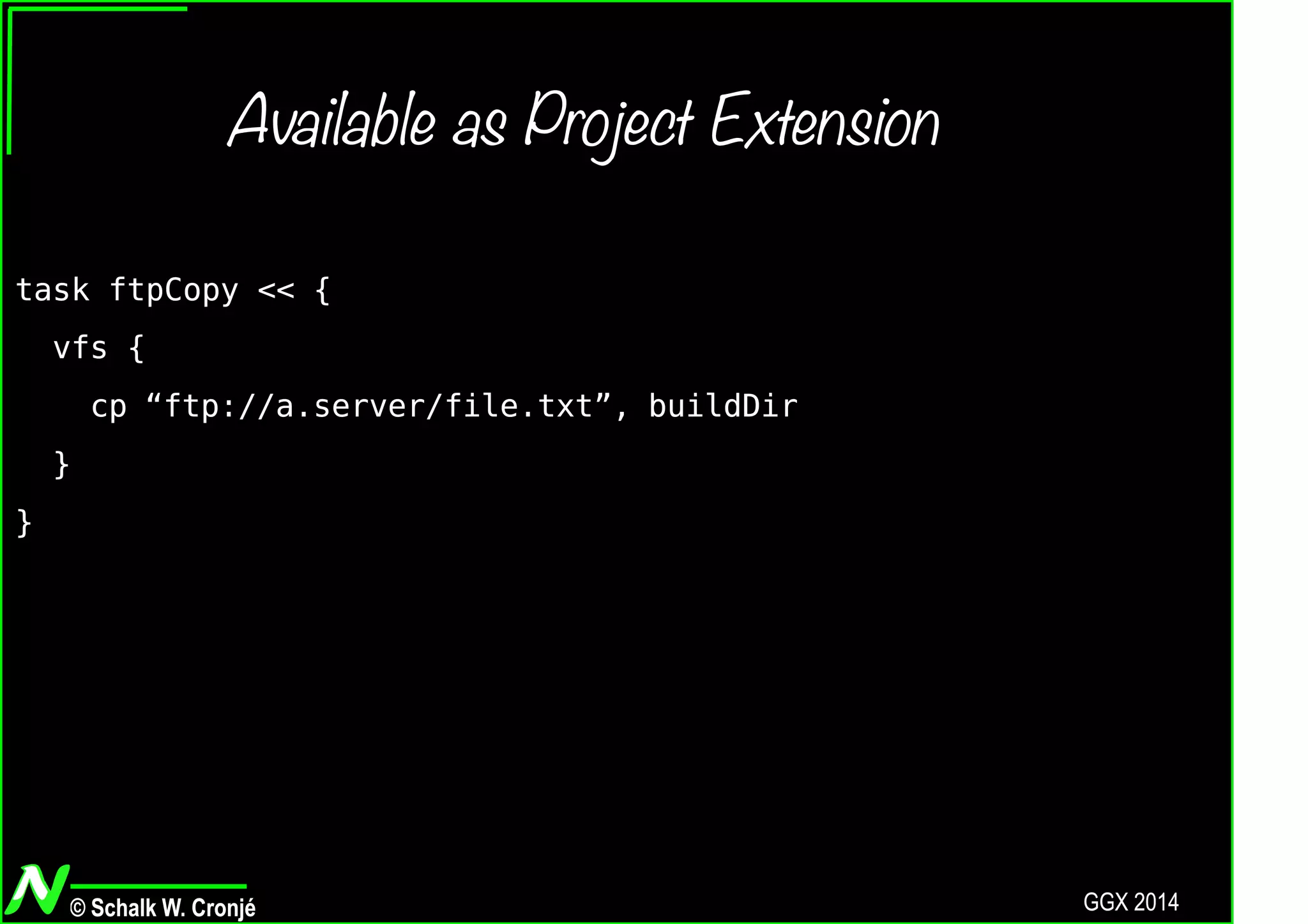Groovy VFS (with 1.0 news)