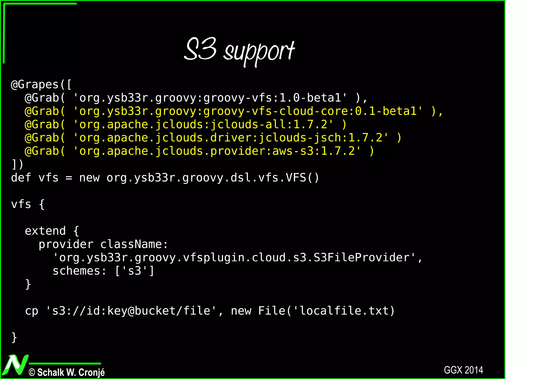Groovy VFS (with 1.0 news)