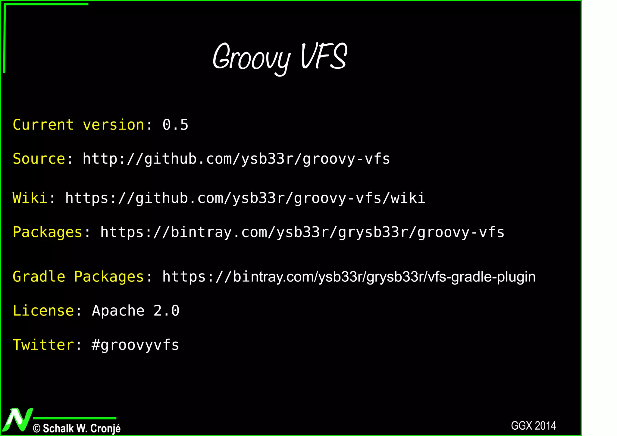 Groovy VFS (with 1.0 news)