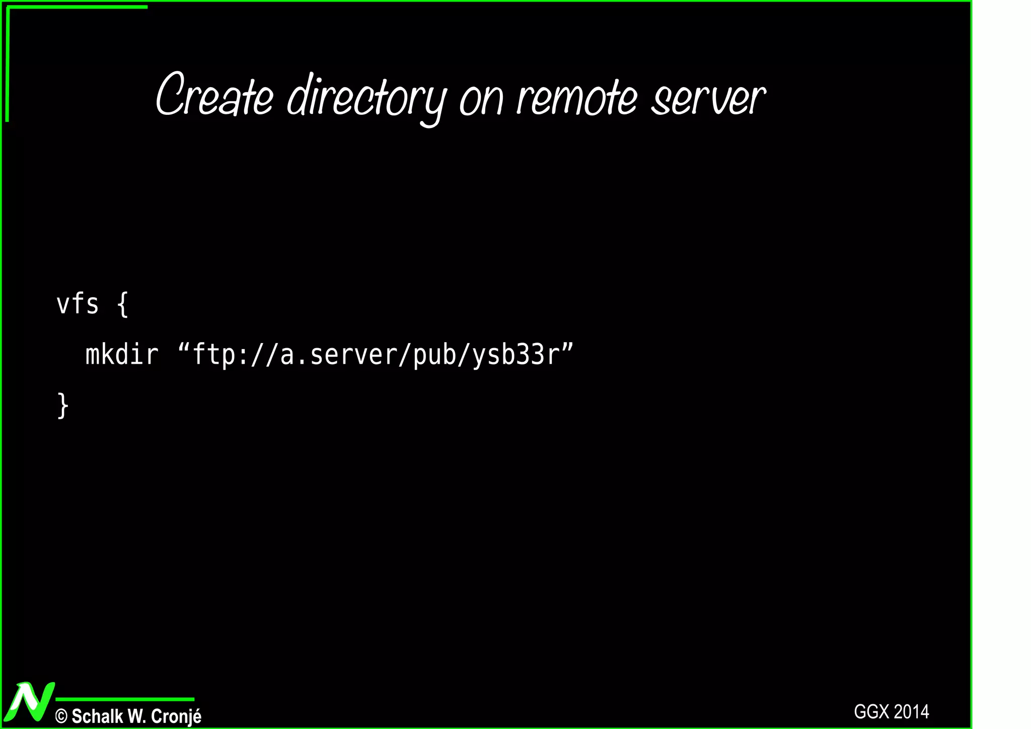 Groovy VFS (with 1.0 news)