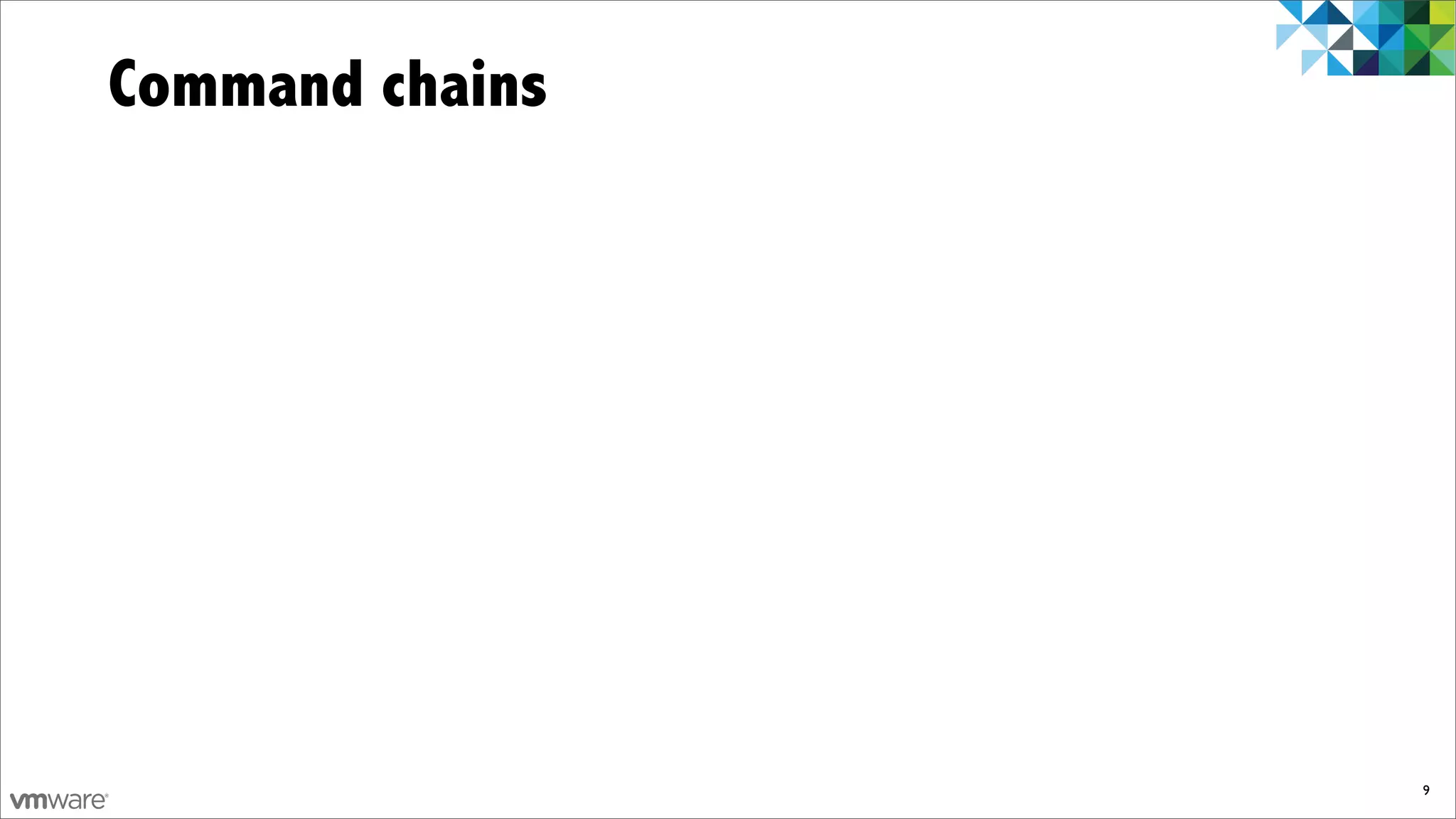 Command chains




                 9
 