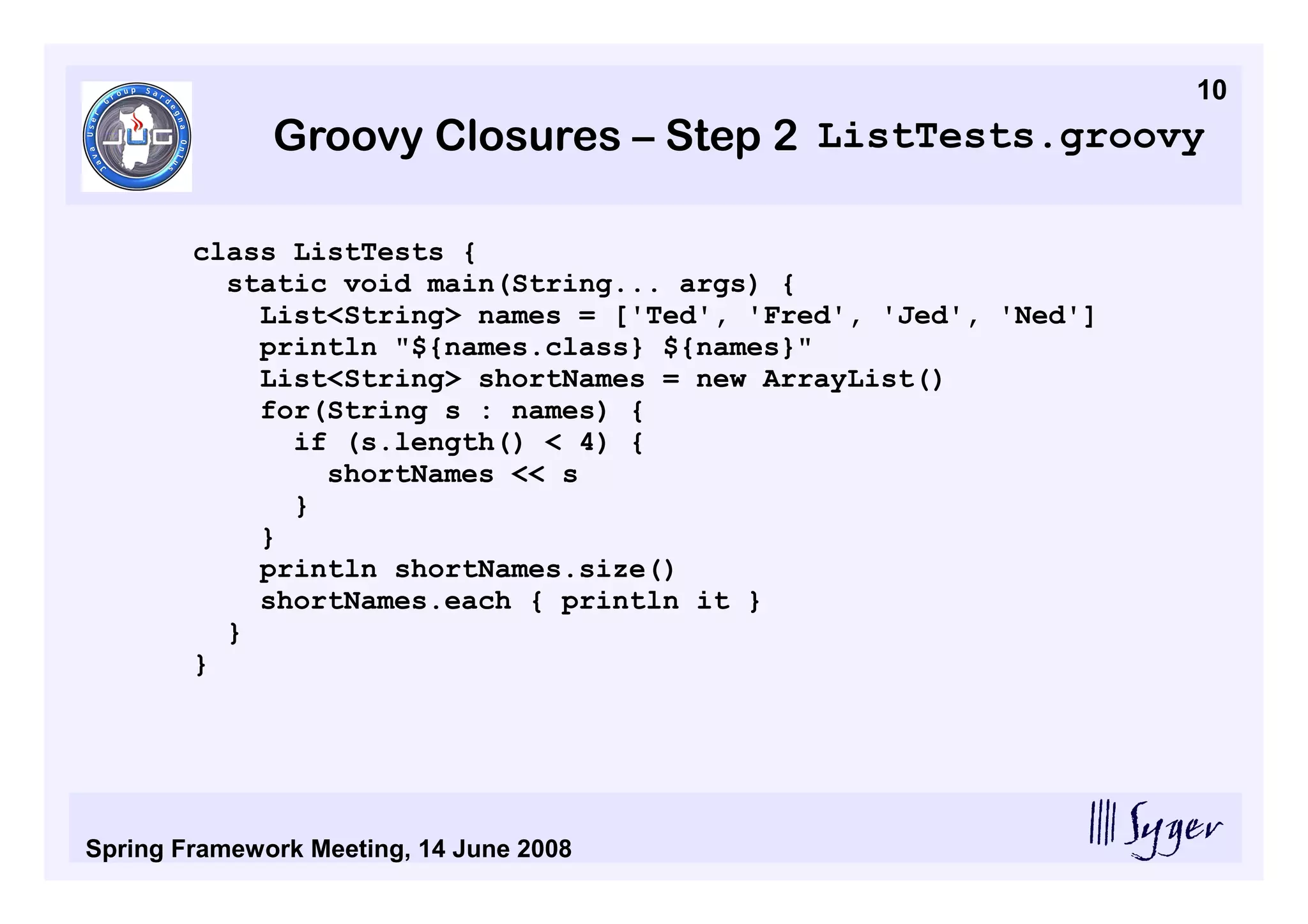 Groovy And Grails JUG Sardegna